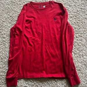 Red Long Sleeve Shirt Polo Ralph Lauren